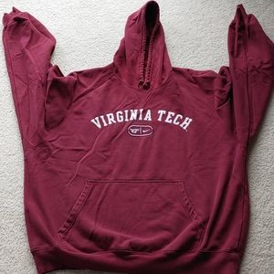 Virginia Tech maroon hooded sweatshirt